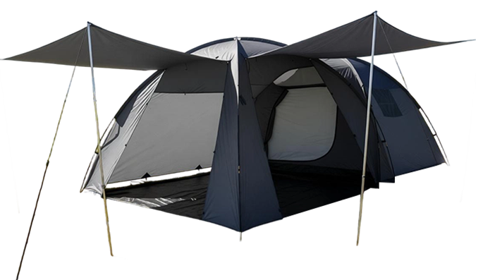 5-6 na tao na hindi tinatablan ng tubig ng pamilya ang double-layered camping tent