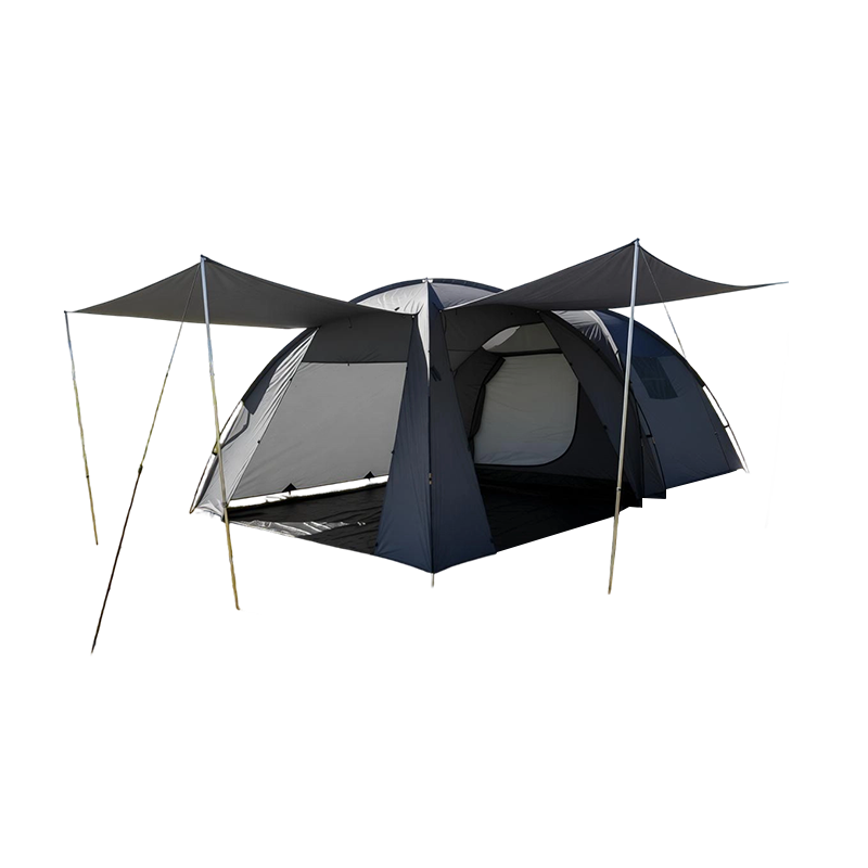 5-6 na tao na hindi tinatablan ng tubig ng pamilya ang double-layered camping tent