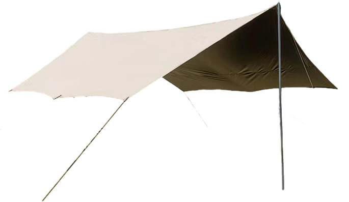 150D Oxford fabric Outdoor Canopy na may titanium black coating tarp